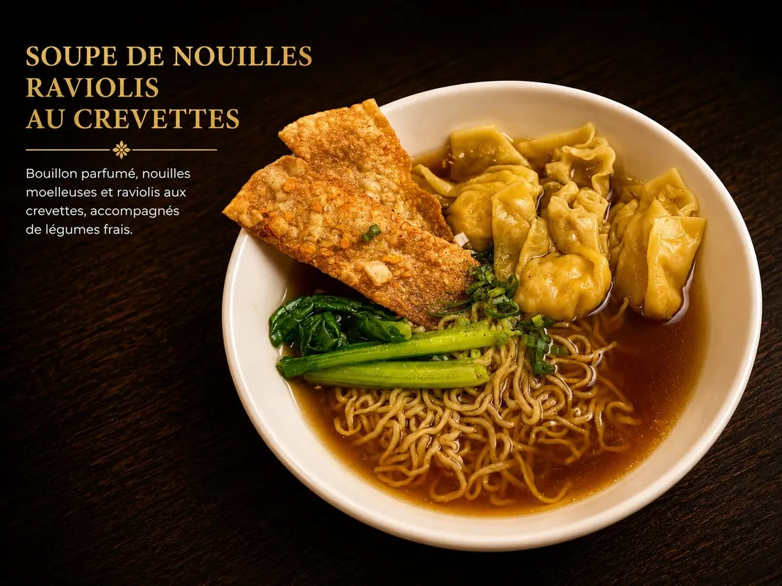 Bol de pho fumant aux herbes fraîches